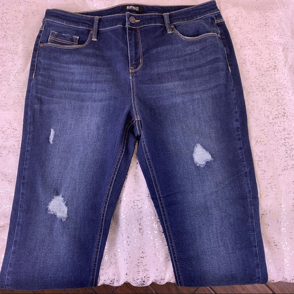 David Bitton Buffalo Distressed Skinny Jeans